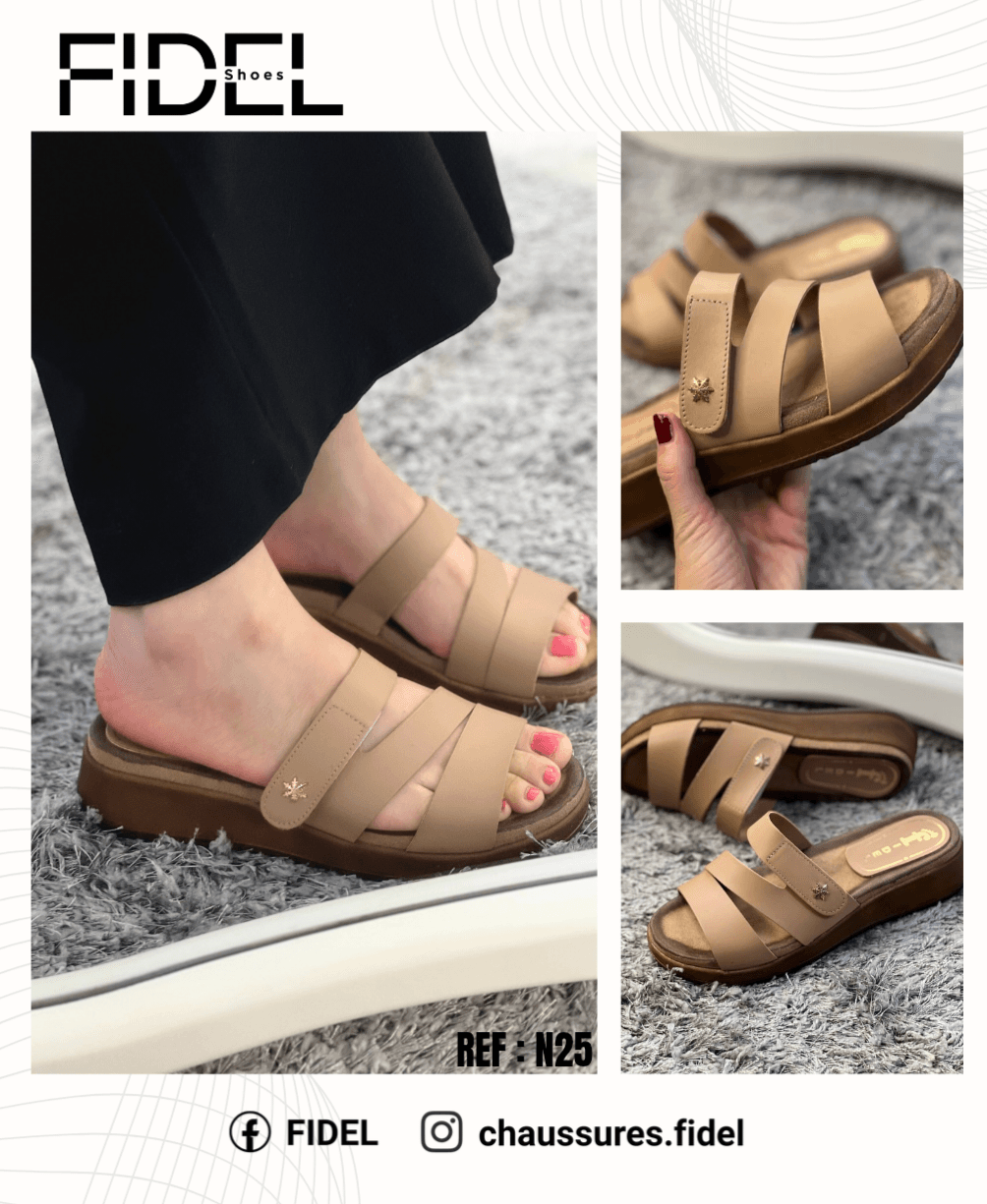 Sabot Cuir avec attache réglables  4